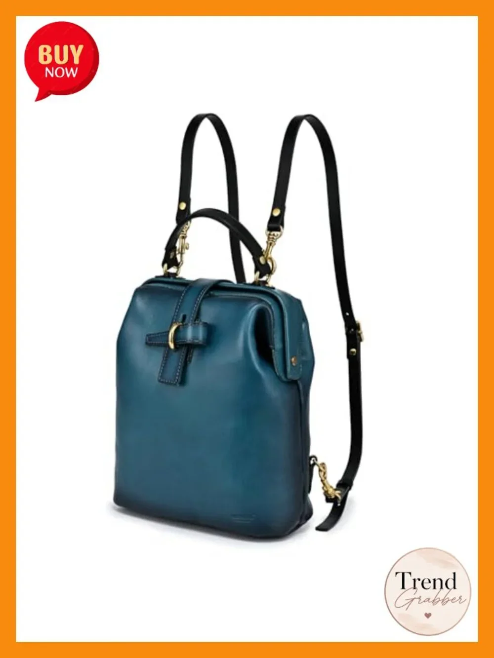 Genuine Leather Convertible Backpack Purse for Women Handcrafted Eco-Friendly